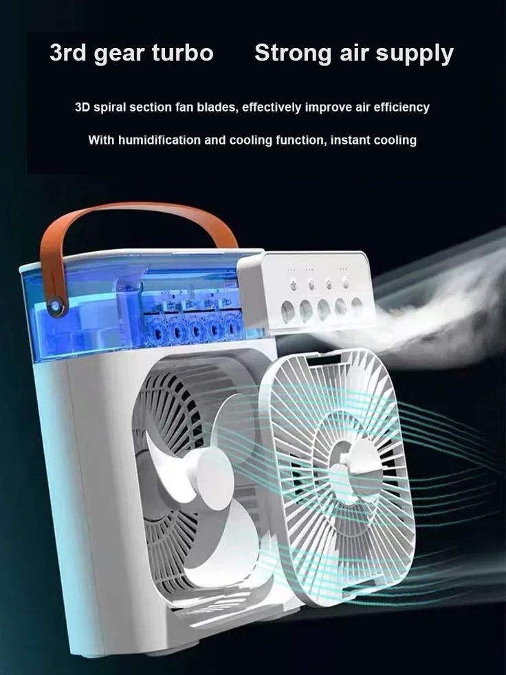 3-in-1 Portable USB Air Cooler Fan